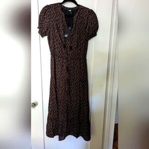 PAIGE Black Multi Floral Dress, size 2